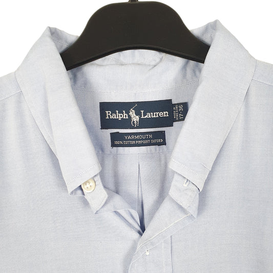Mens Blue Polo Ralph Lauren Oxford Long Sleeve Shirt