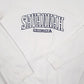 Mens White Pacific & Co Savannah Georgia USA Spellout College Crewneck Jumper