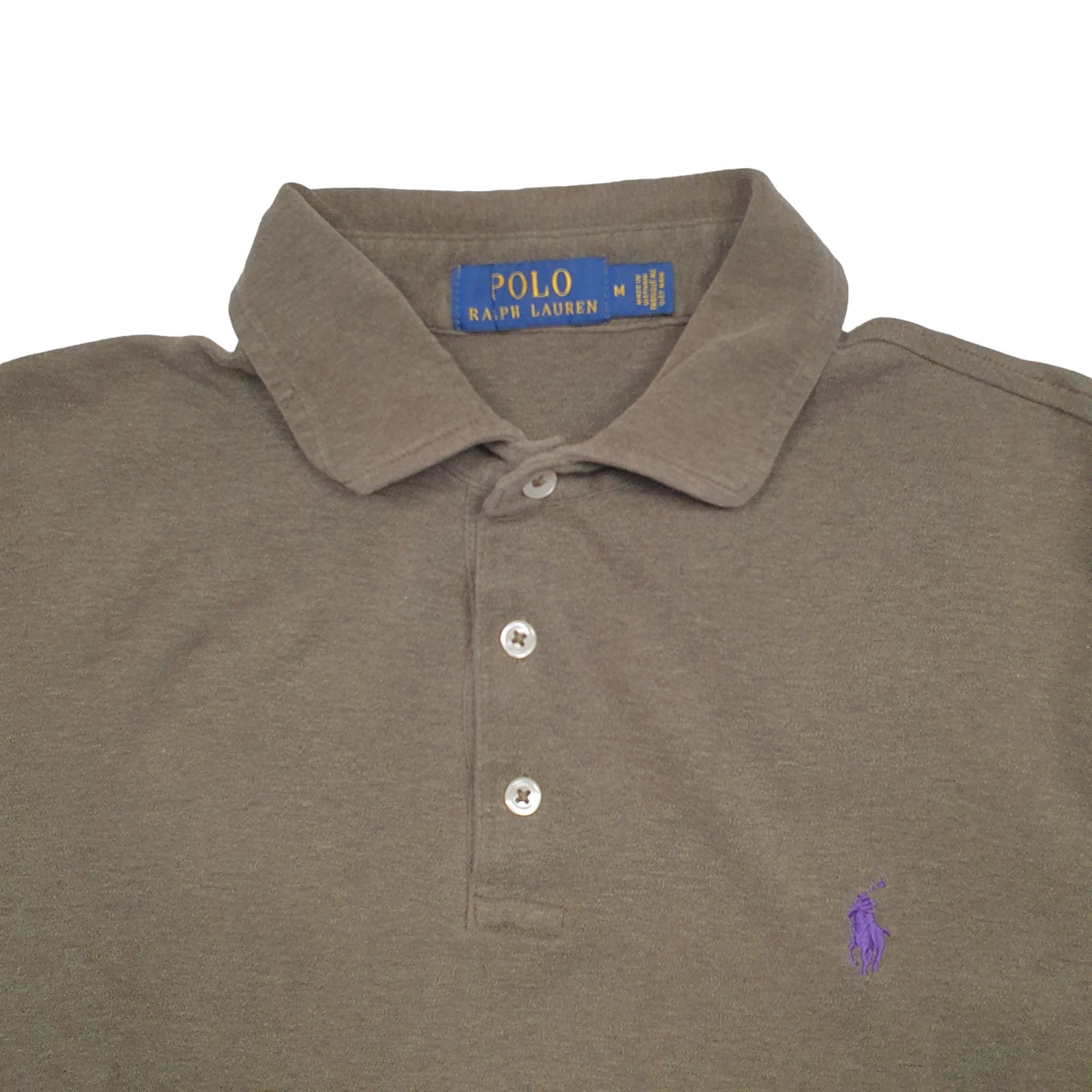 Mens Khaki Polo Ralph Lauren  Short Sleeve Polo Shirt