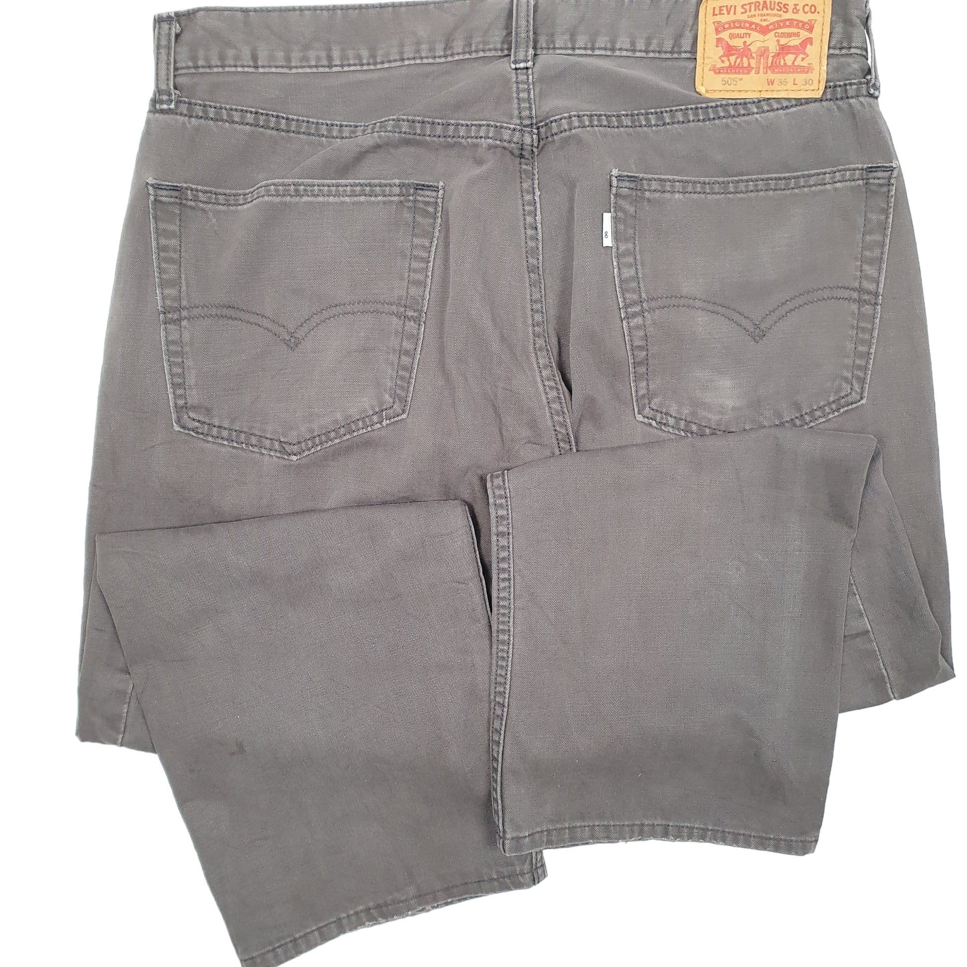 Mens Grey Levis  505 JeansW36 L26