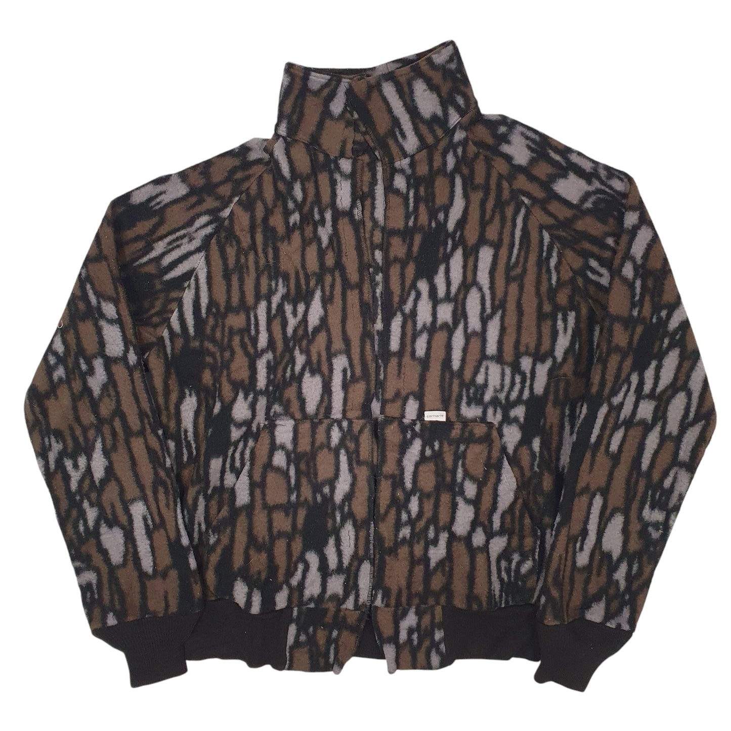 Mens Brown Carhartt  Full Zip Jumper