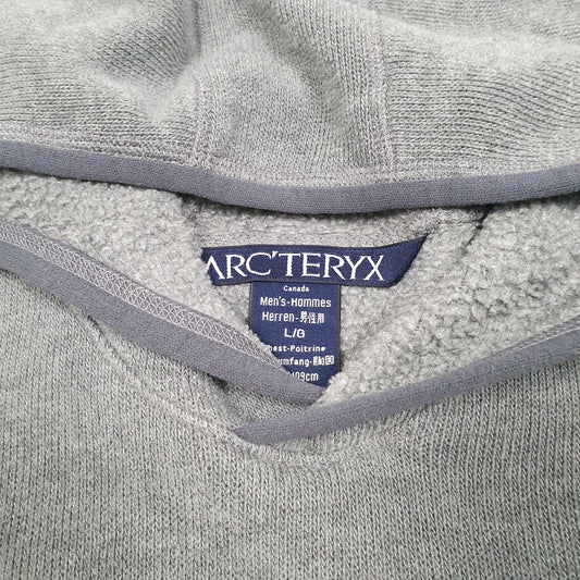 Mens Grey Arcteryx Gorp Tech Polartec Hoodie Jumper