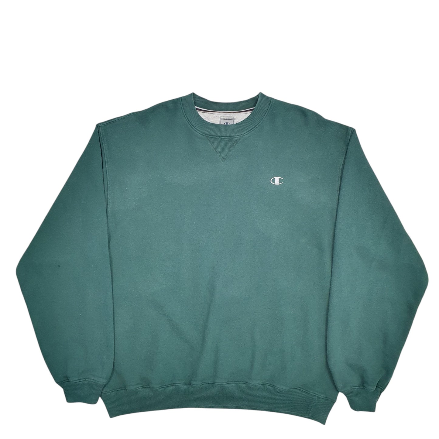 Mens Green Champion  Crewneck Jumper