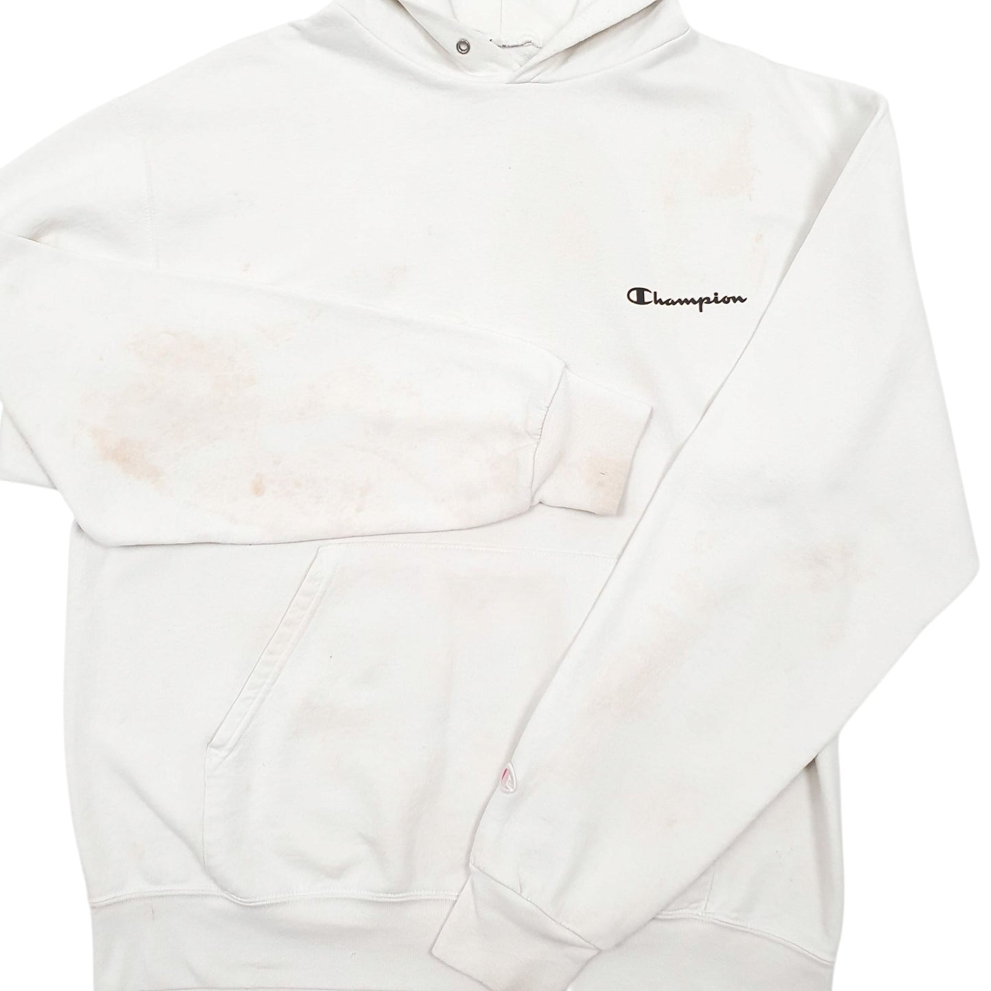 Mens White Champion  Hoodie Jumper