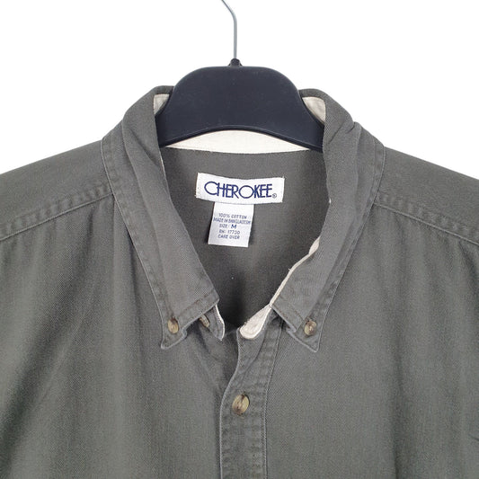 Mens Khaki Cherokee  Long Sleeve Shirt