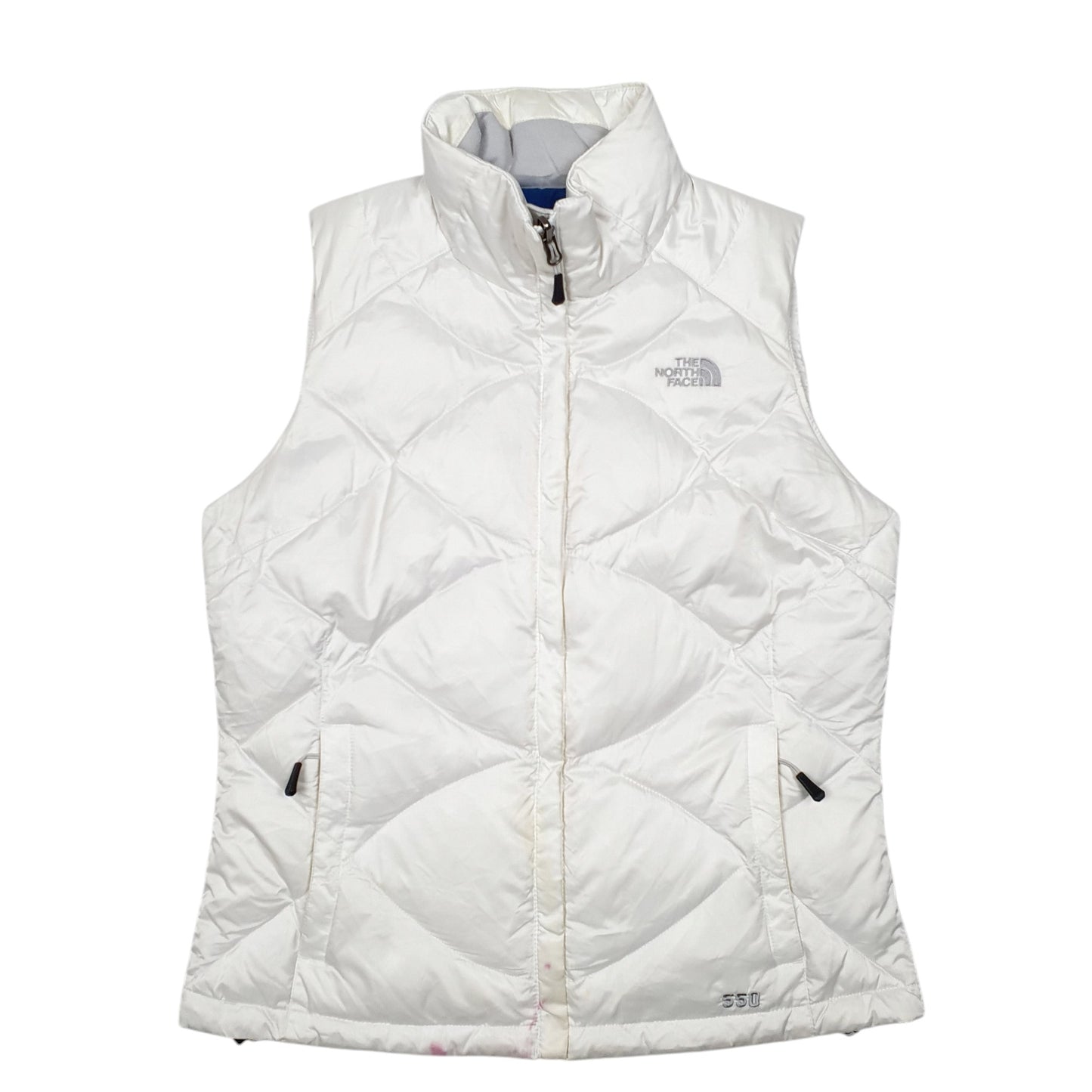 Womens White The North Face Goose Puffer Vest 550  Coat