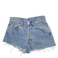 Womens Blue Levis Cut Offs Denim Shorts