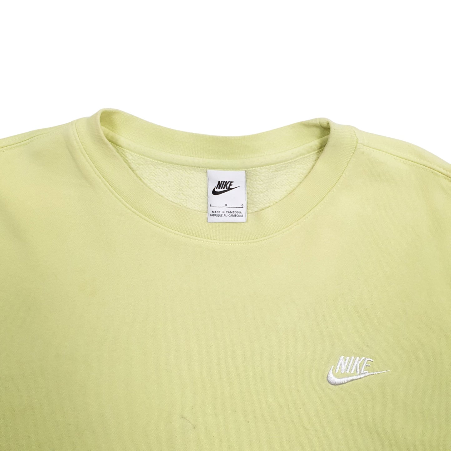 Mens Green Nike  Crewneck Jumper