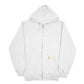 Mens Grey Carhartt Workwear Hoodie Full Zip Jumper