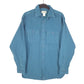 Mens Turquoise L.L.Bean Chamois Overshirt Shacket Long Sleeve Shirt