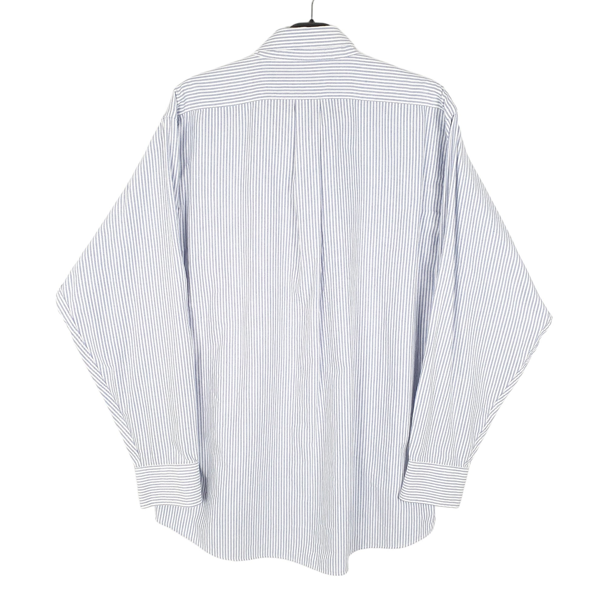 Mens White Chaps Oxford Long Sleeve Shirt