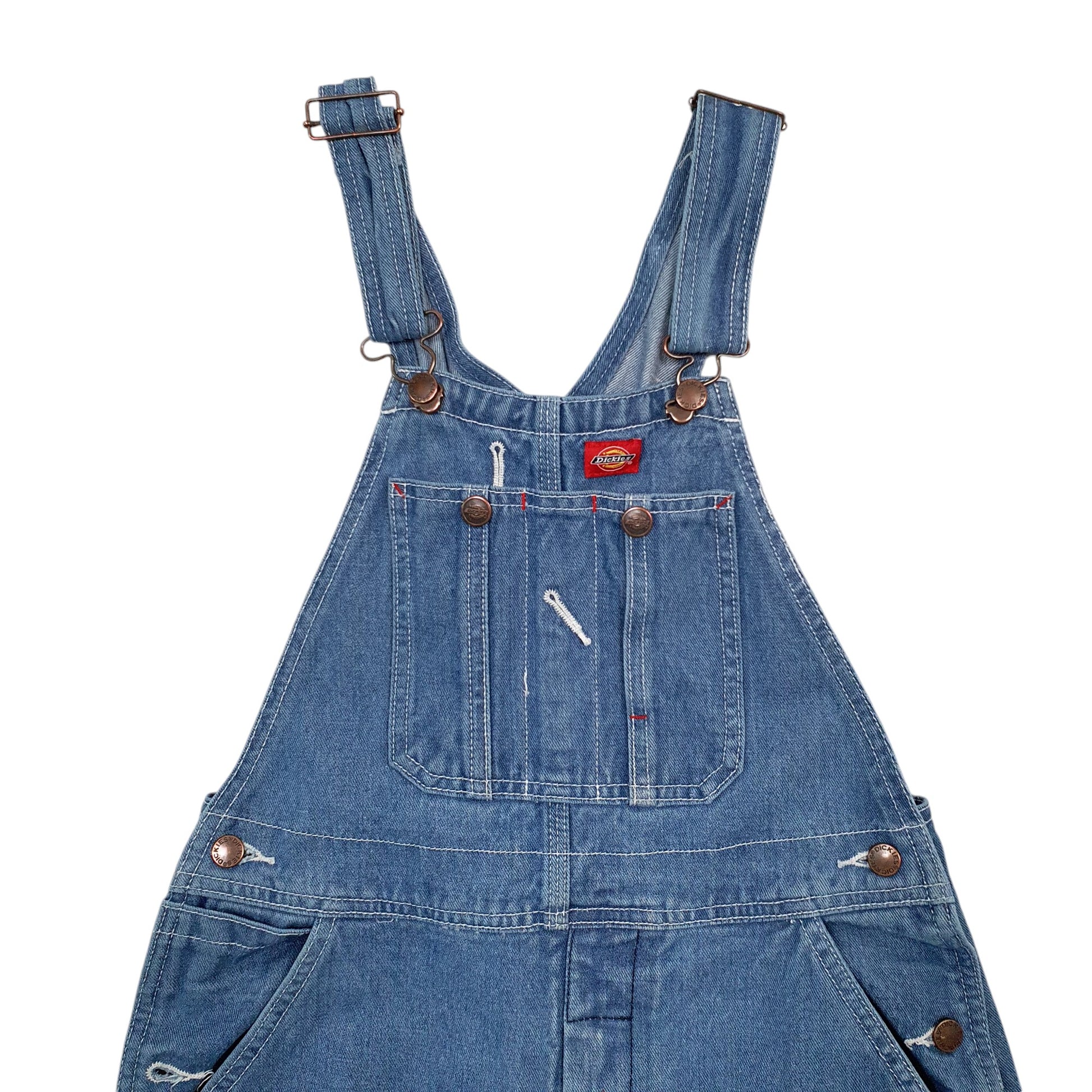 Mens Blue Dickies Denim Overalls Bib Dungaree Trousers