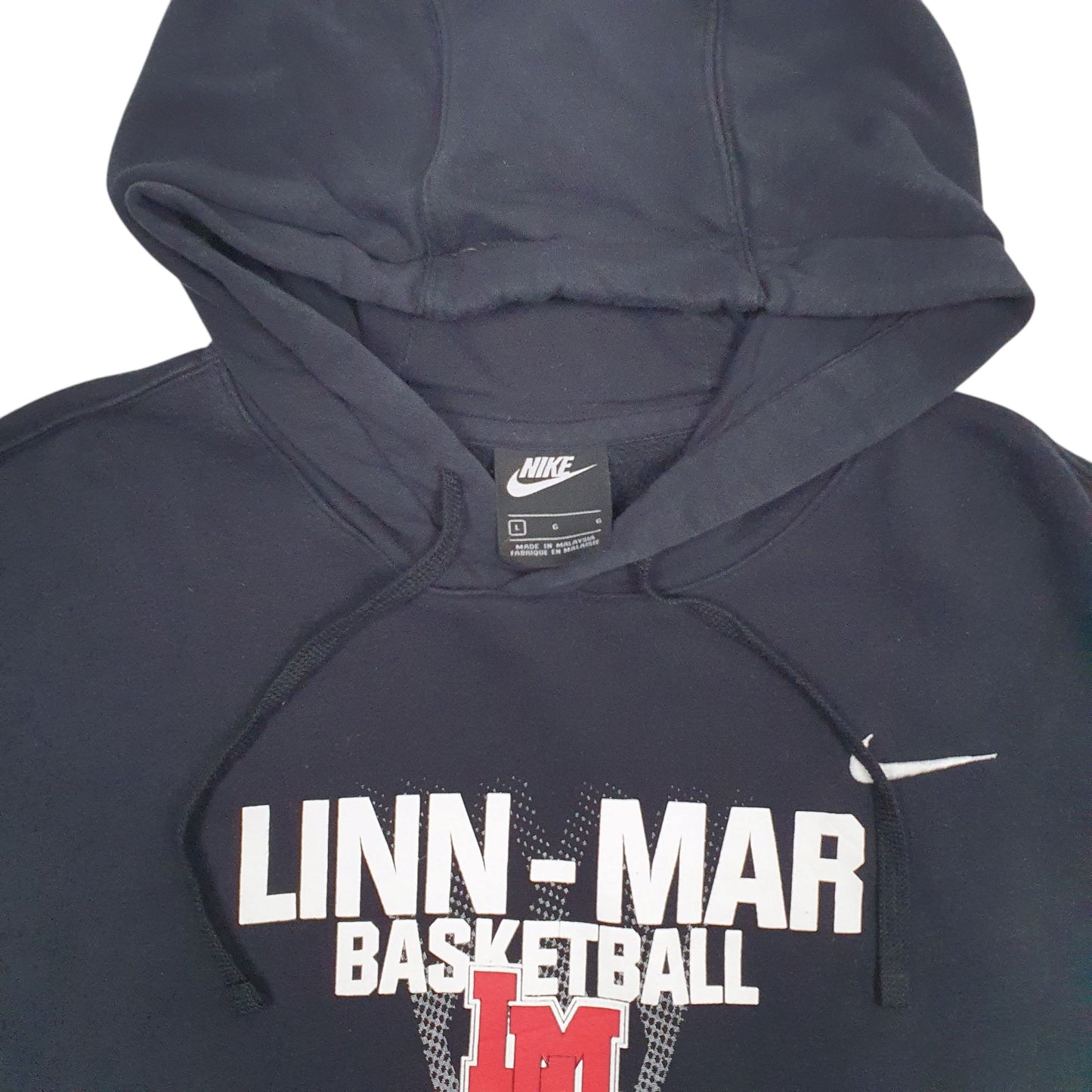 Mens Black Nike Linn-Mar Basketball Hoodie Jumper