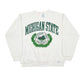 Mens White Discus Athletics Vintage 90s Michigan State University Crewneck Jumper