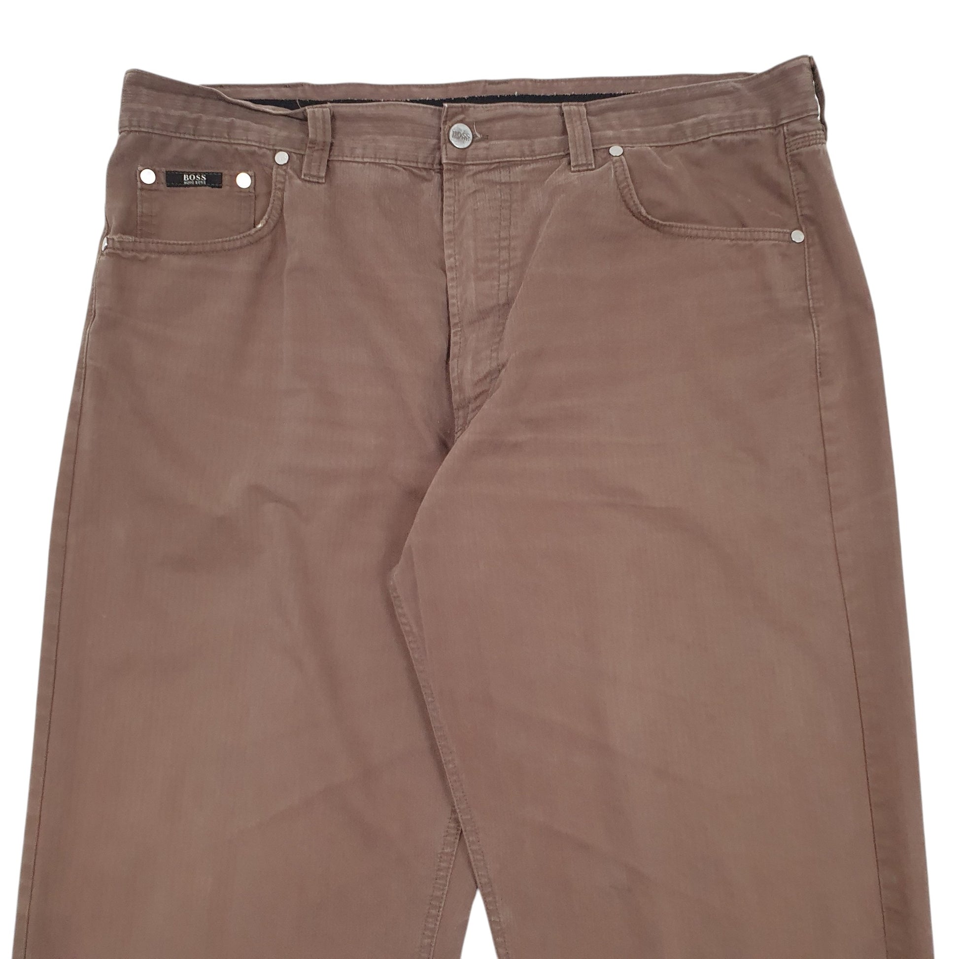 Mens Brown Hugo Boss Vintage Chino Trousers
