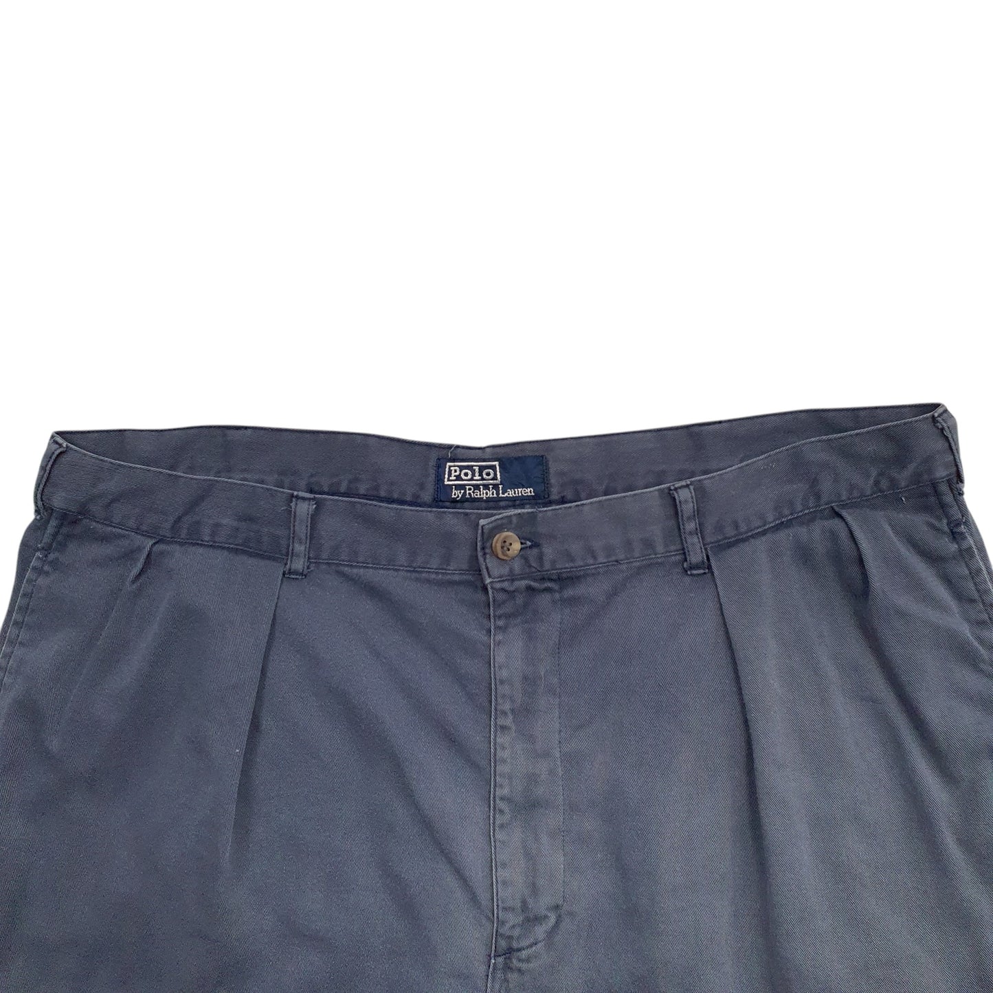 Mens Blue Ralph Lauren Double Pleated Chino Shorts