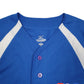 Mens Blue Mizuno MLB Baseball Jersey Montreal Expos Drylite Short Sleeve T Shirt