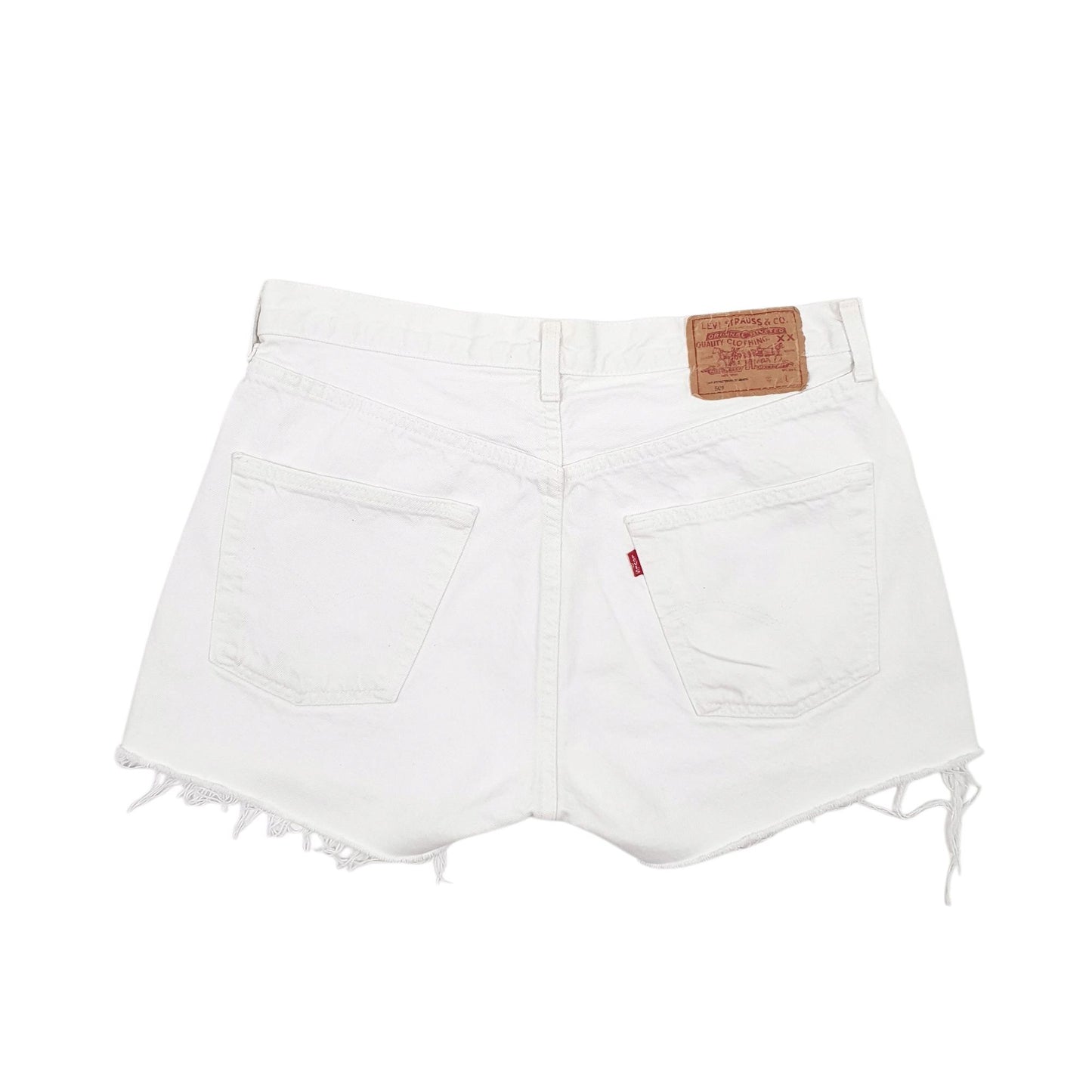 Womens White Levis  Denim Shorts