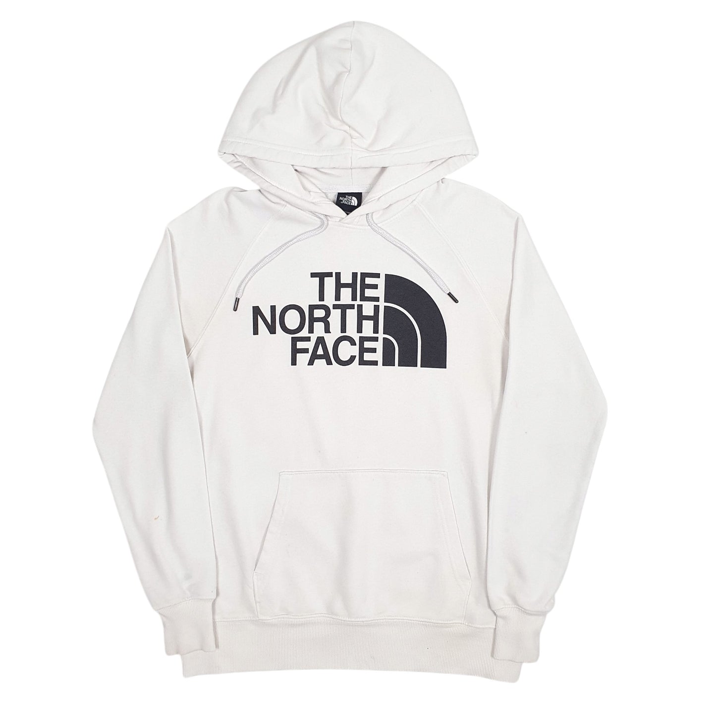 Womens White The North Face Spellout Hoodie Jumper