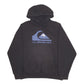 Mens Black Quiksilver Spellout Surfing Hoodie Jumper