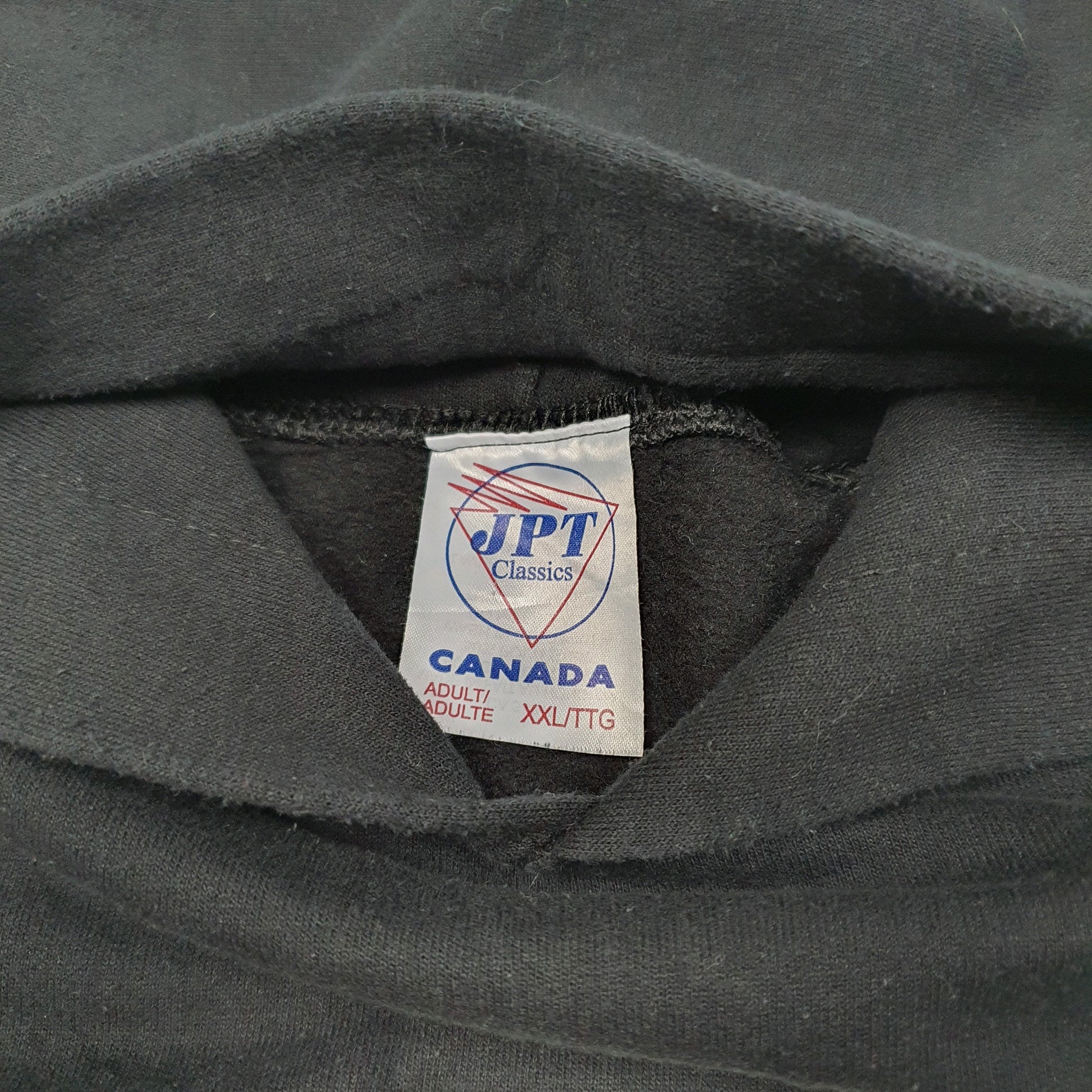 Mens Black JPT Classics Millwright Durham College USA Spellout Hoodie Jumper