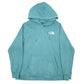 Womens Blue The North Face Spellout Hoodie Jumper