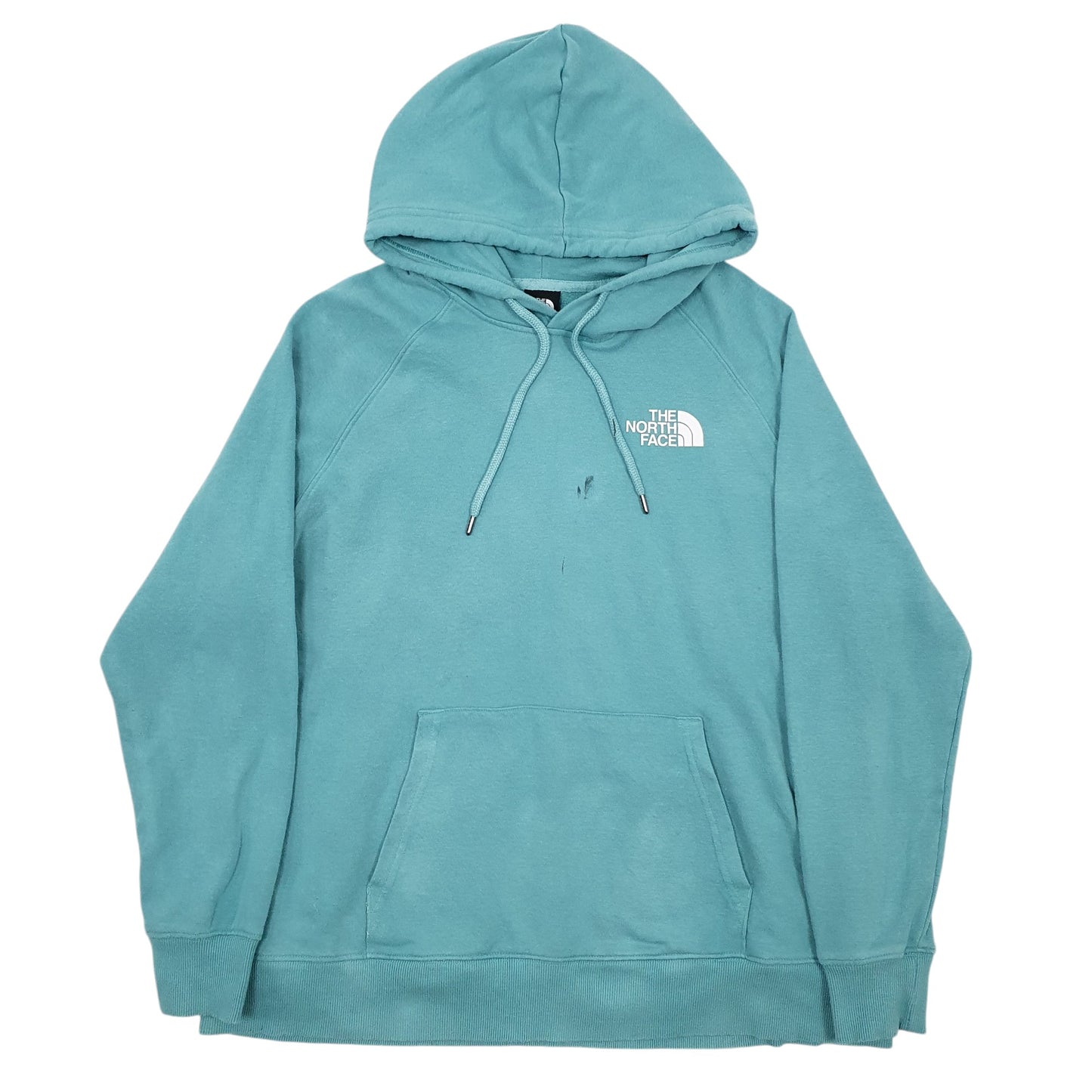 Womens Blue The North Face Spellout Hoodie Jumper