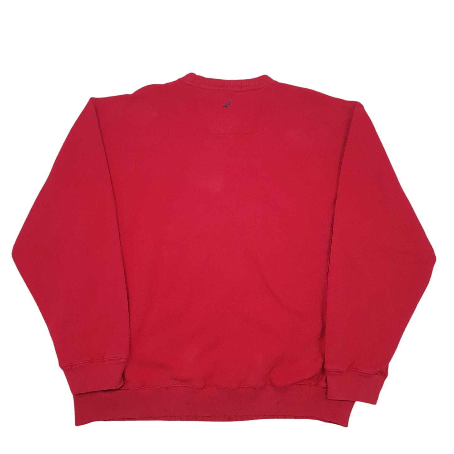 Mens Red Nautica First Horizon Hoodie Jumper