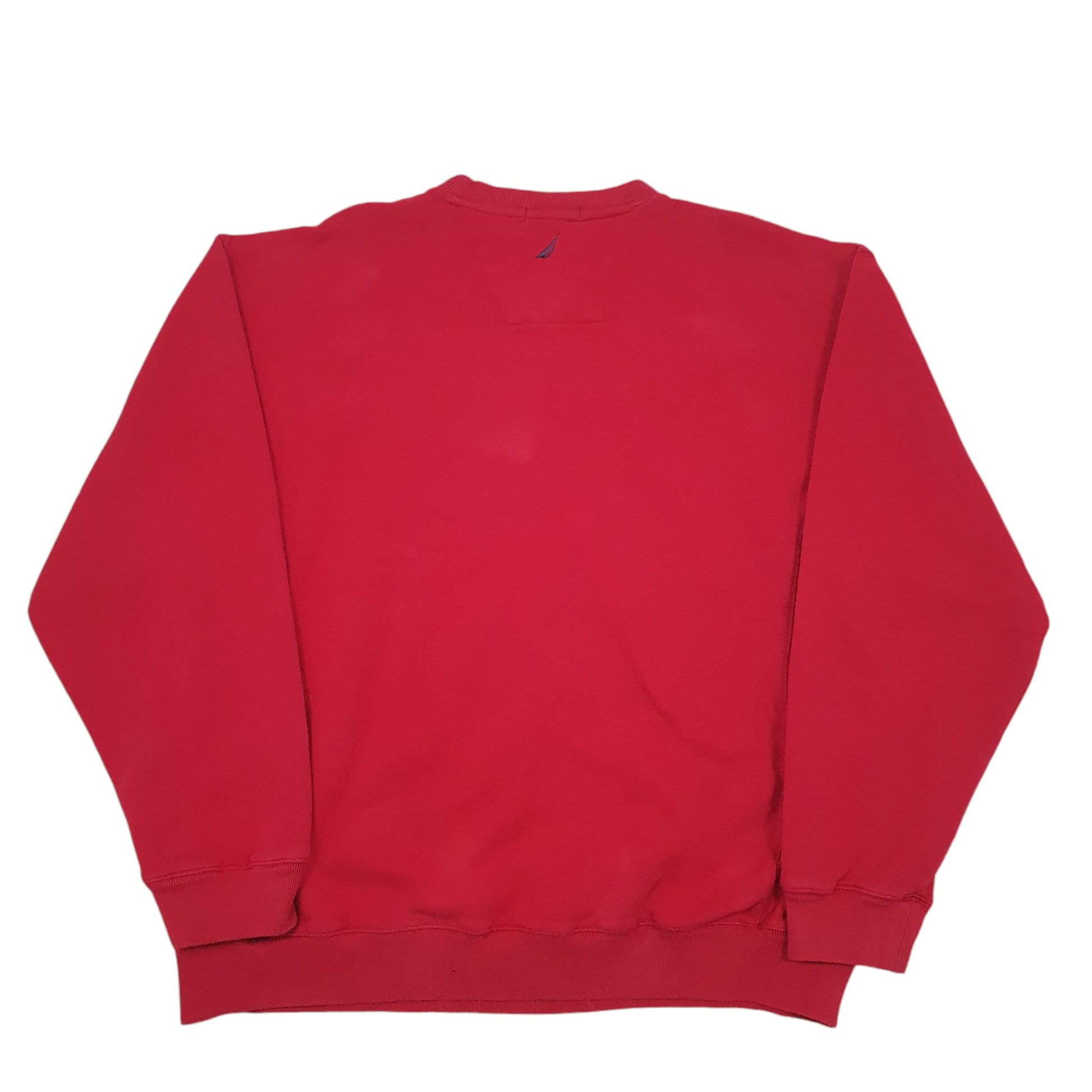 Mens Red Nautica First Horizon Hoodie Jumper