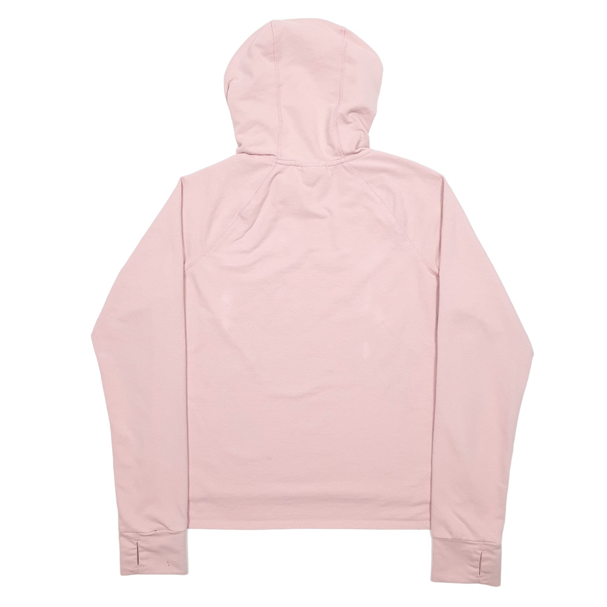 Womens Pink Reebok Spellout Hoodie Jumper