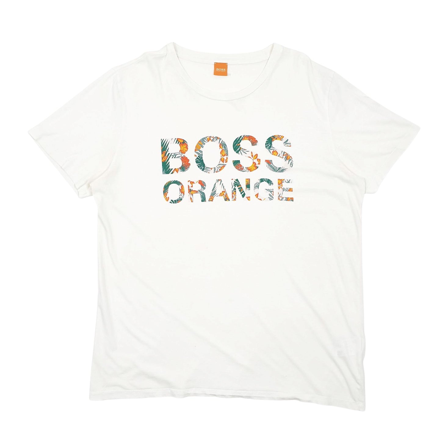 Mens White Hugo Boss  Short Sleeve T Shirt
