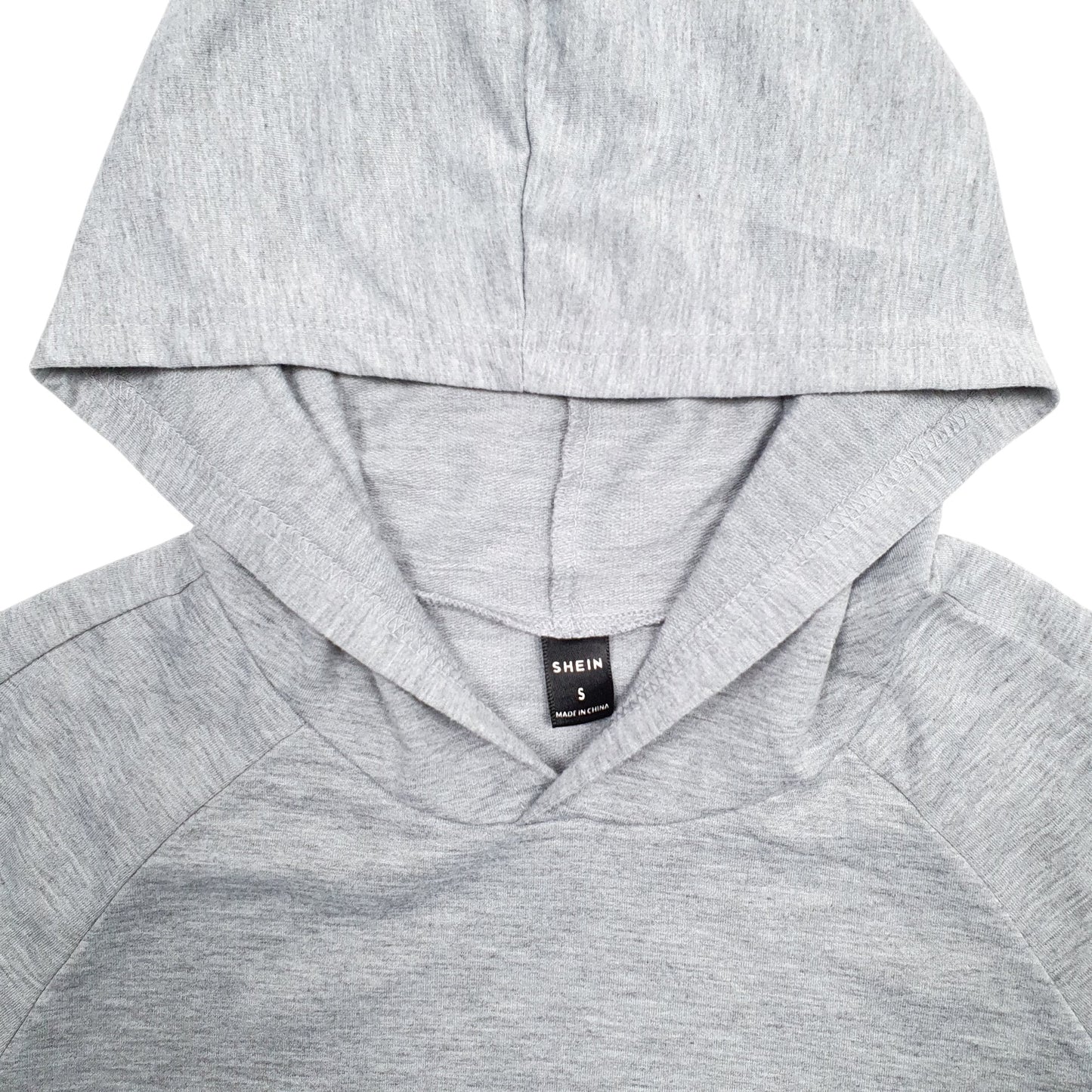 Mens Grey Shein  Hoodie Jumper