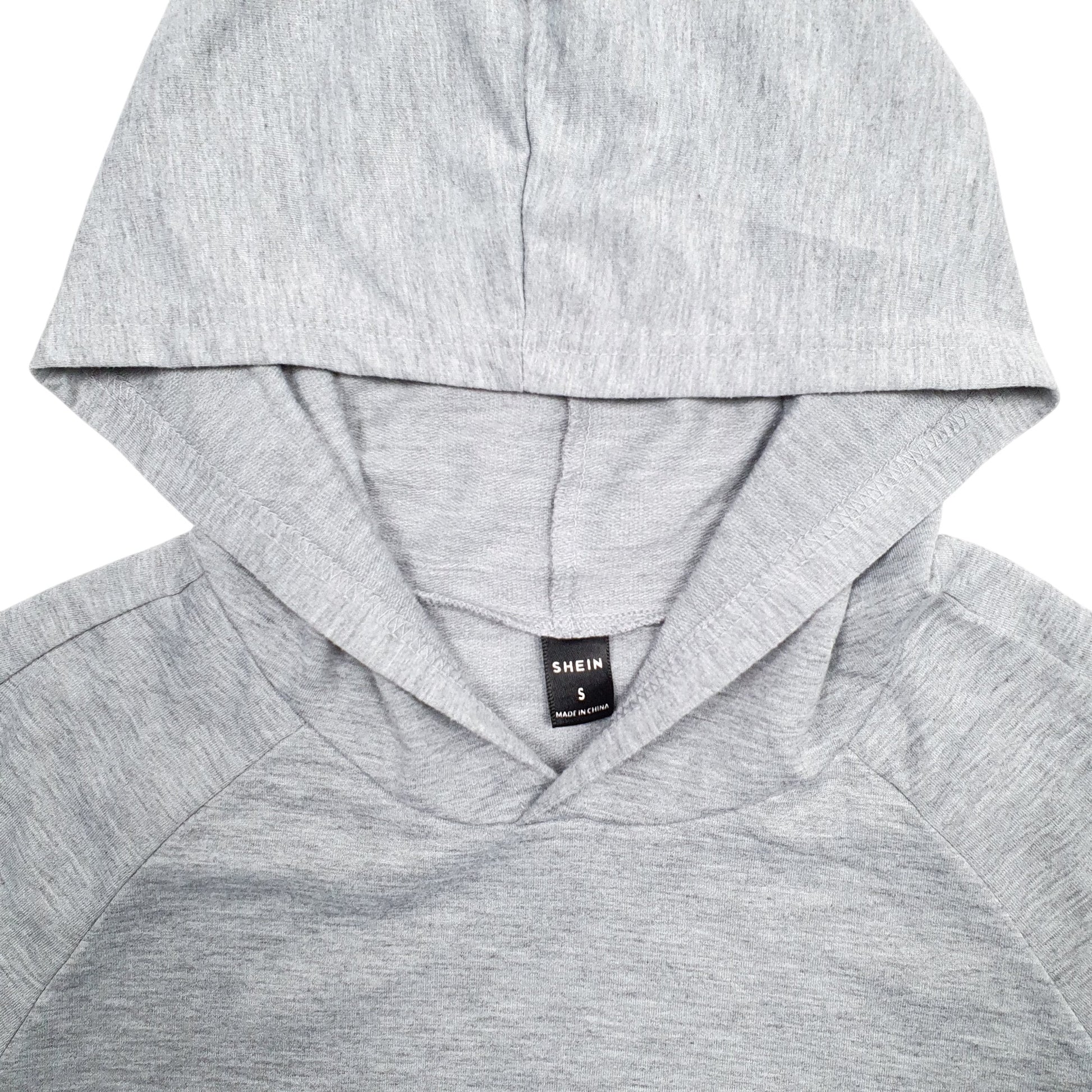Mens Grey Shein  Hoodie Jumper