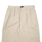 Mens Beige Polo Ralph Lauren Vintage 90s Double Pleated Chino Trousers