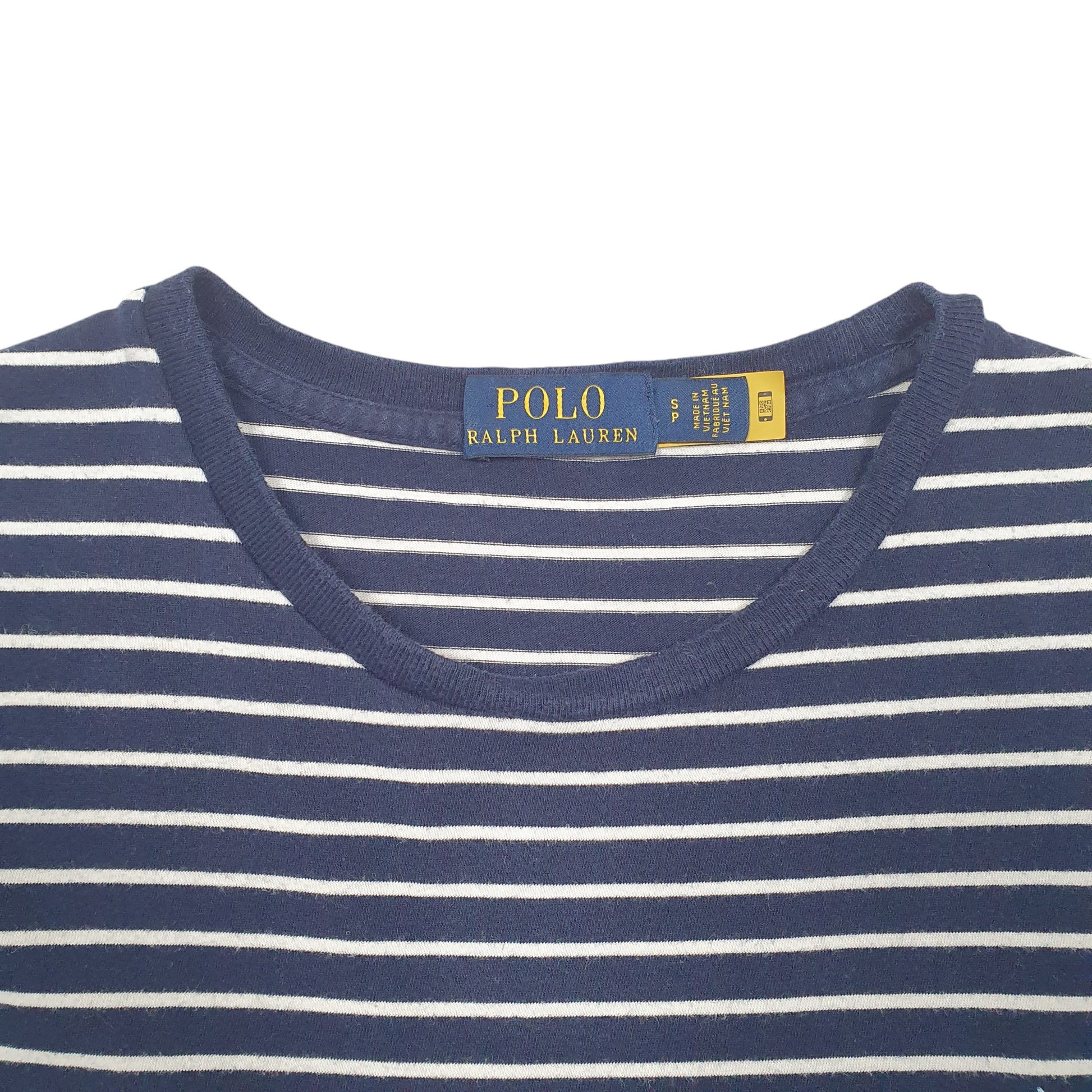 Mens Navy Polo Ralph Lauren Striped Short Sleeve T Shirt