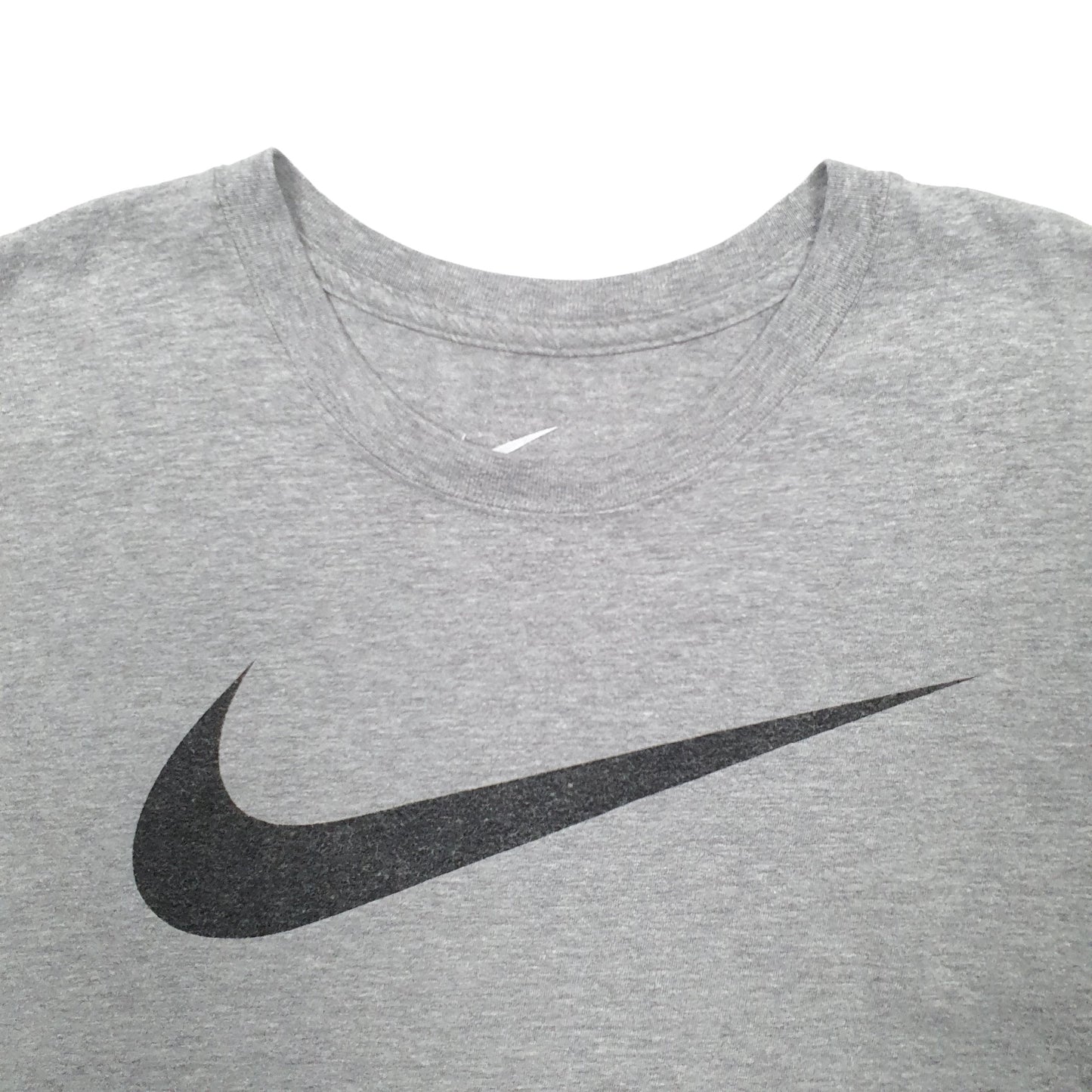 Mens Grey Nike Swoosh Short Sleeve T Shirt