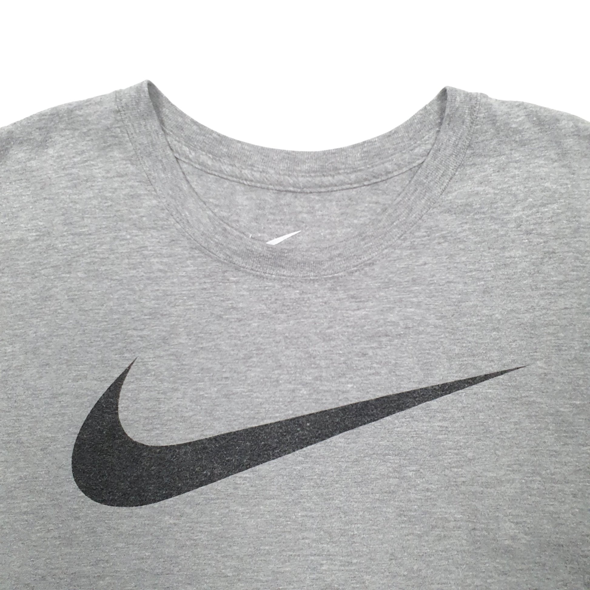 Mens Grey Nike Swoosh Short Sleeve T Shirt