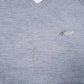 Mens Blue Attack Life Surf Sea Beach Hike Light Sweater V Neck Jumper