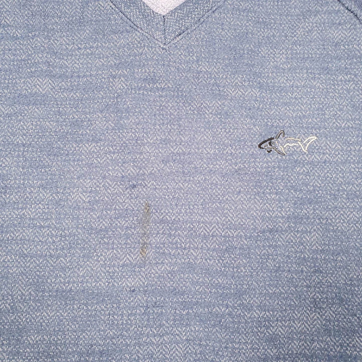 Mens Blue Attack Life Surf Sea Beach Hike Light Sweater V Neck Jumper