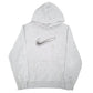 Mens Grey Nike Swoosh Hoodie Jumper