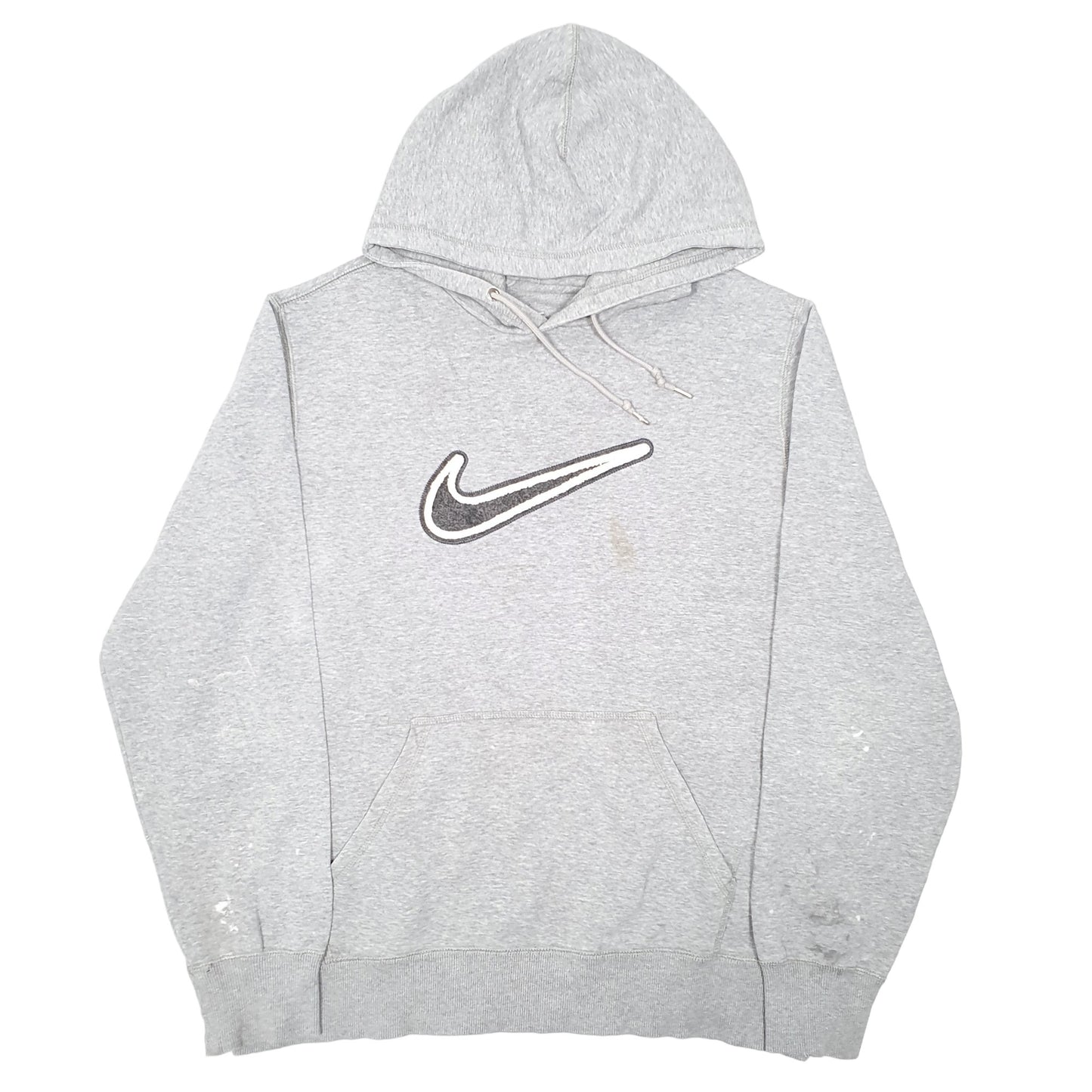Mens Grey Nike Swoosh Hoodie Jumper