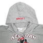 Mens Grey Port & Company Necedah Powerlifting Spellout Hoodie Jumper