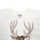 Mens White Gildan Colorado Deer Crewneck Jumper