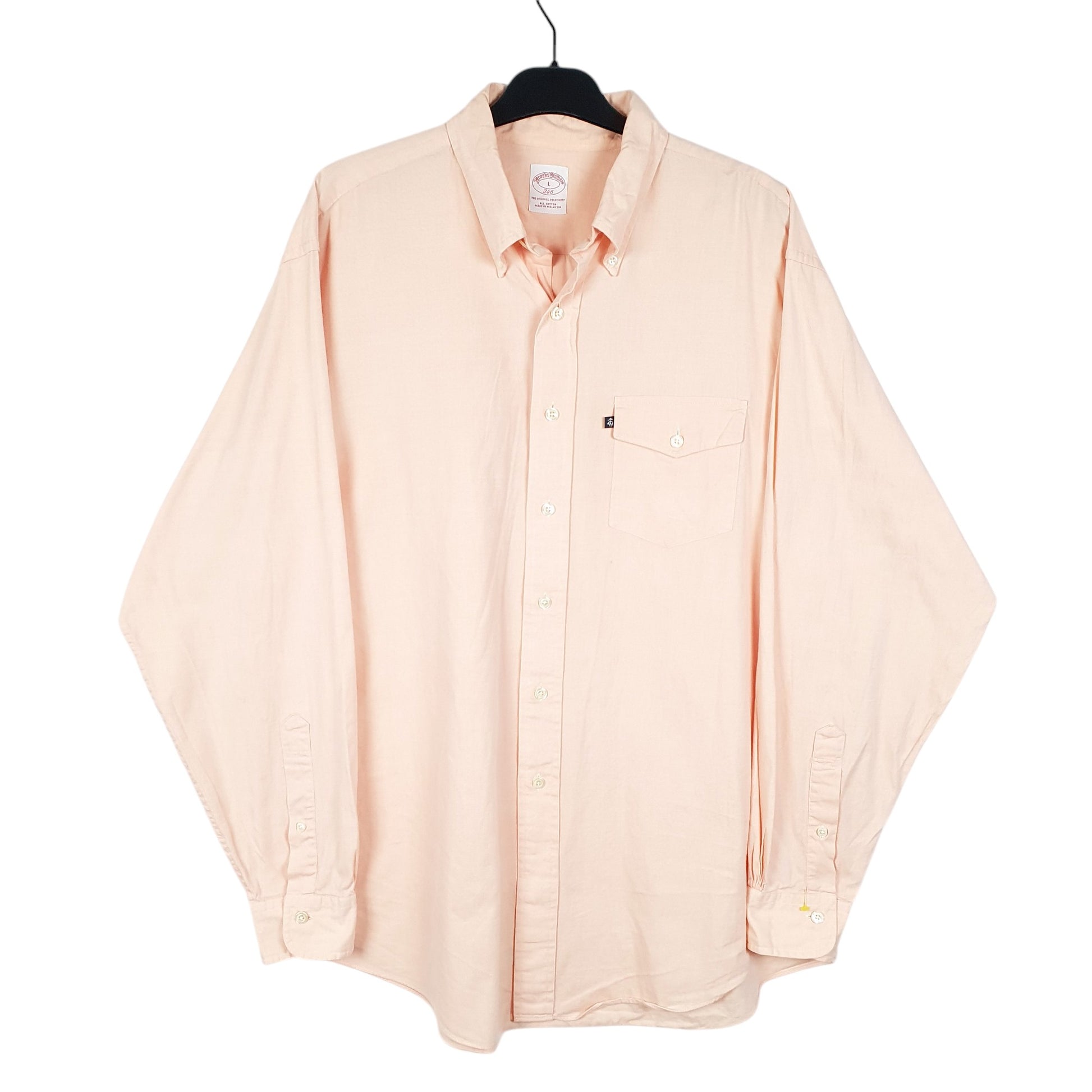 Mens Pink Brooks Brothers 346 Long Sleeve Shirt