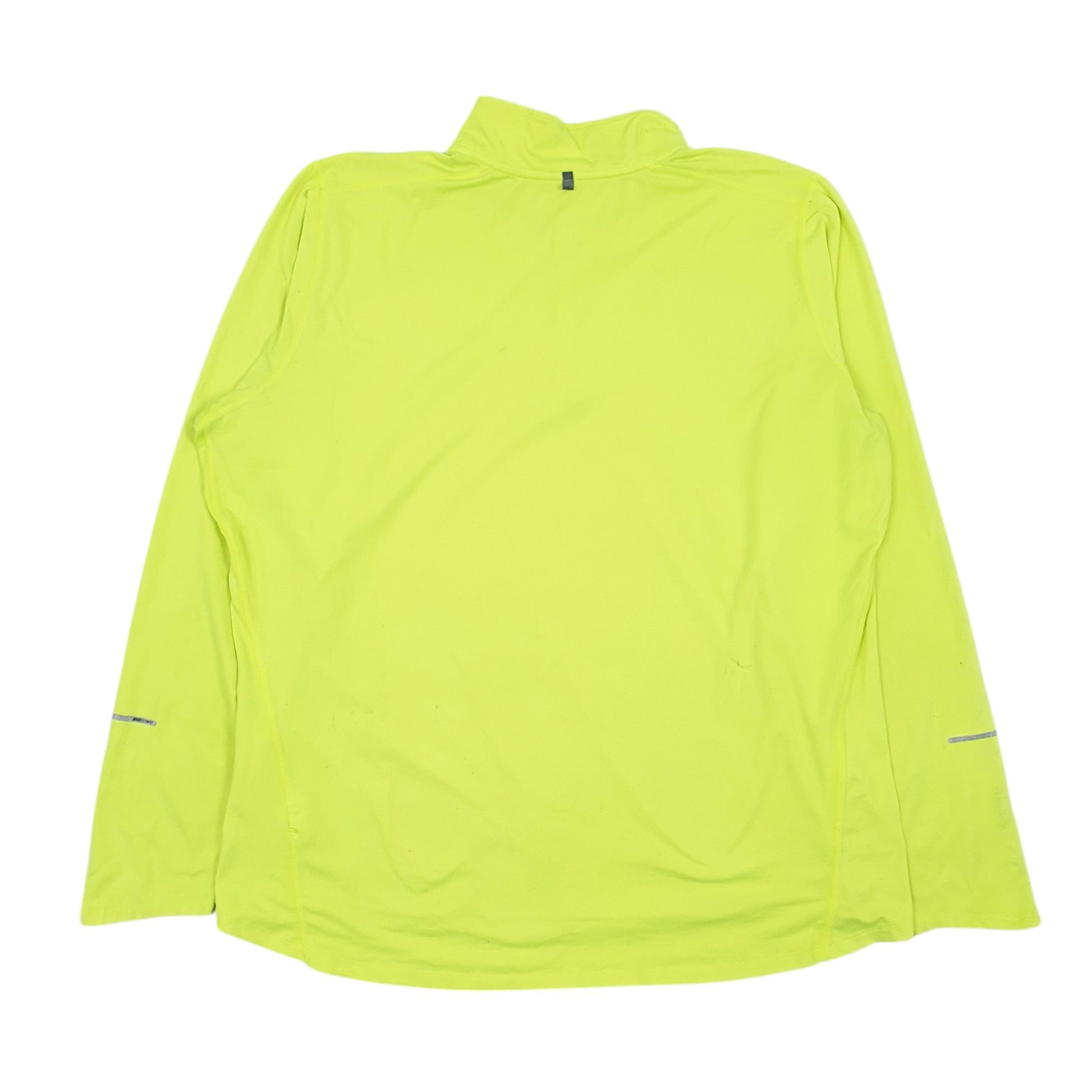 Mens Green Nike Dri-fit Quarter Zip Jumper