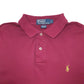 Mens Burgundy Polo Ralph Lauren  Short Sleeve Polo Shirt