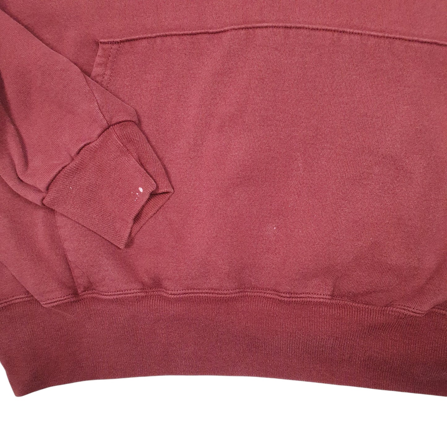 Mens Burgundy Champion Vintage 90s Harvard University Spellout Ivy League Hoodie Jumper