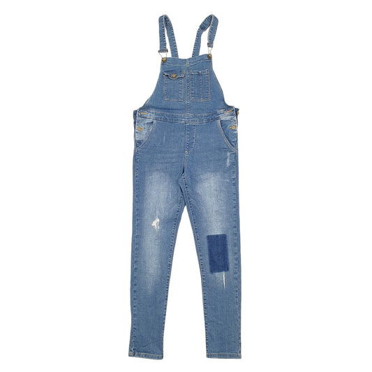 Womens Blue Zara Girls  Dungaree Trousers