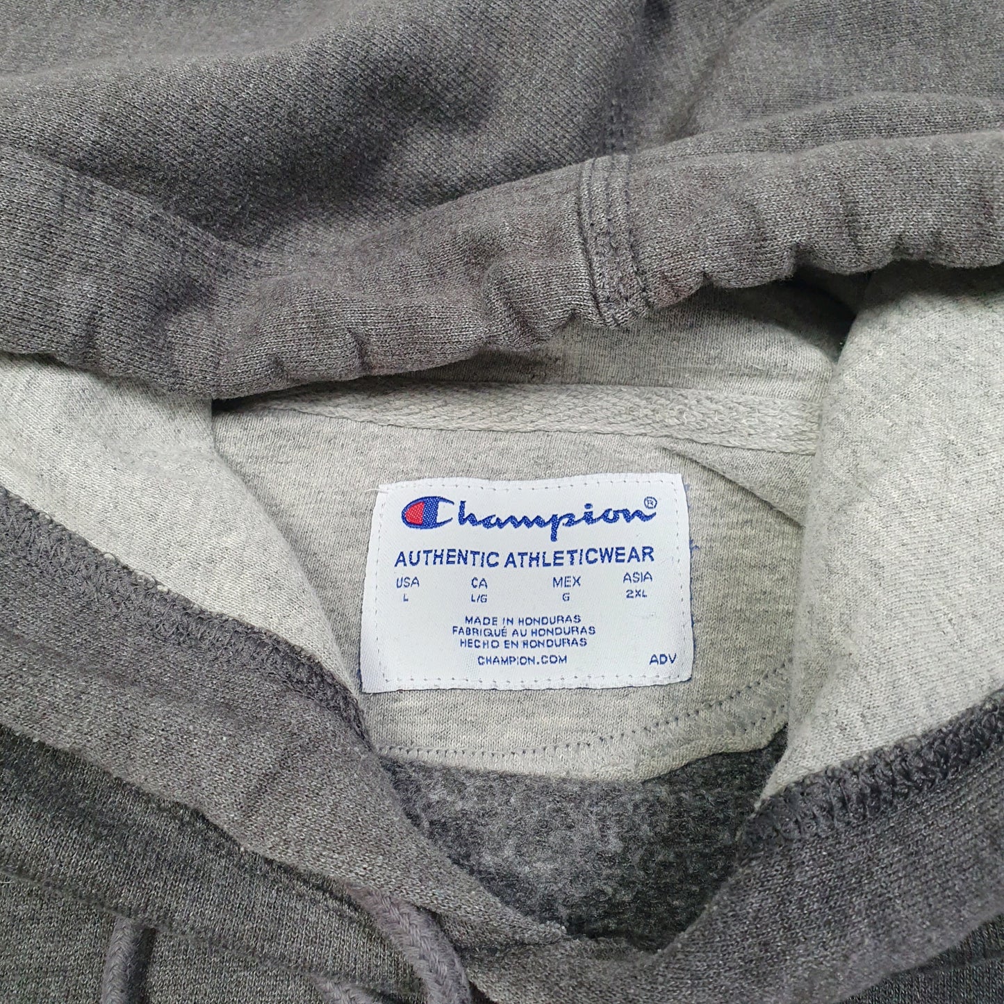 Mens Grey Champion  Hoodie Jumper