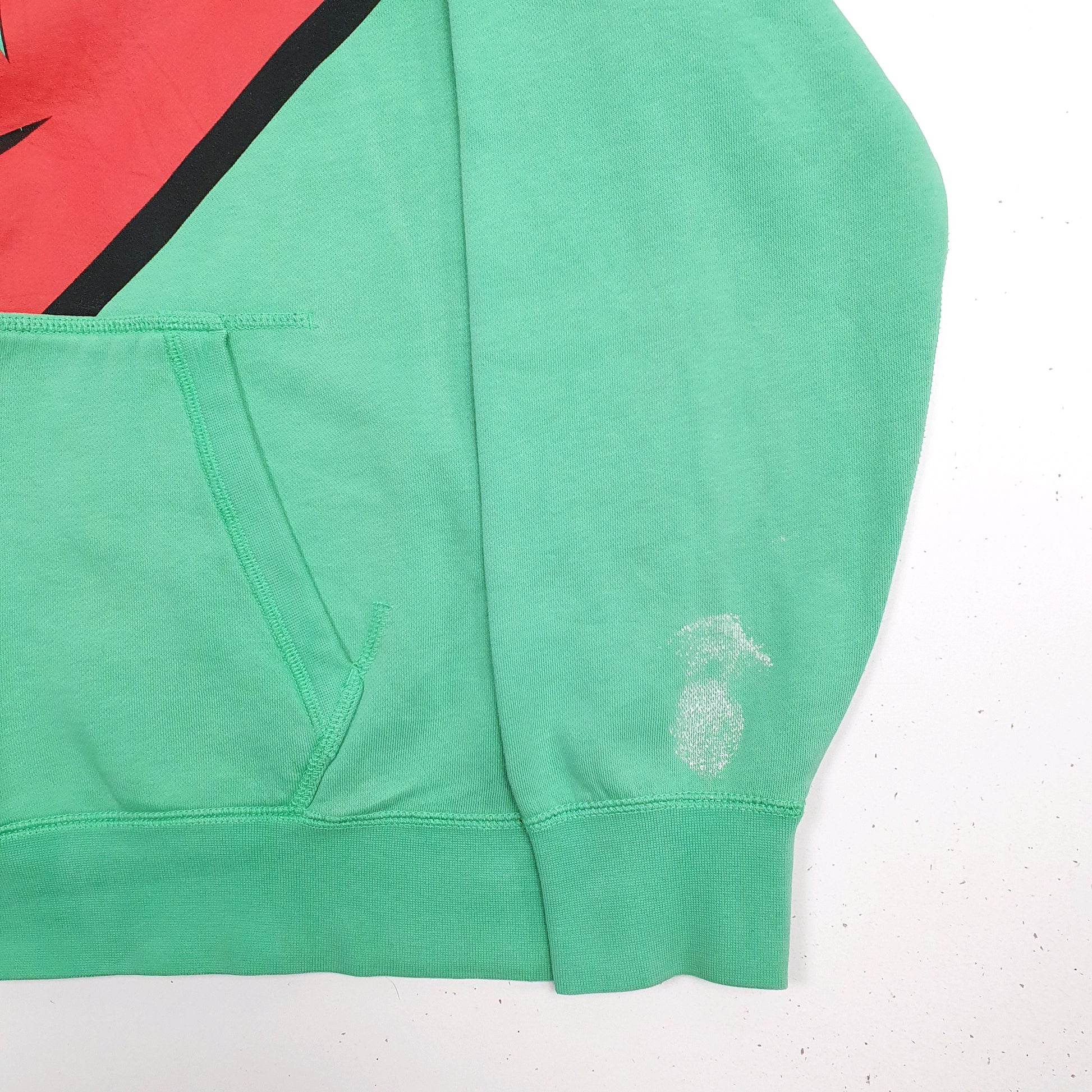 Mens Green Nike Spellout Hoodie Jumper